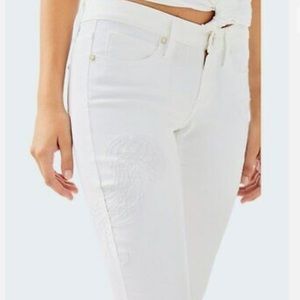 Lilly Pulitzer South Ocean Skinny Crop Pants Resort White Size 0  $168 retail
